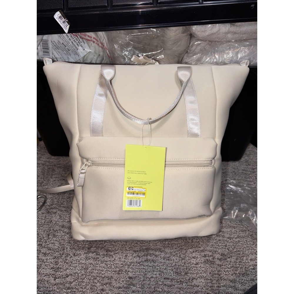 NWT All In Motion Tote/BookBag Water Repellent 16" Laptop, Faux Neoprene‎ Fabric - Picture 11 of 15
